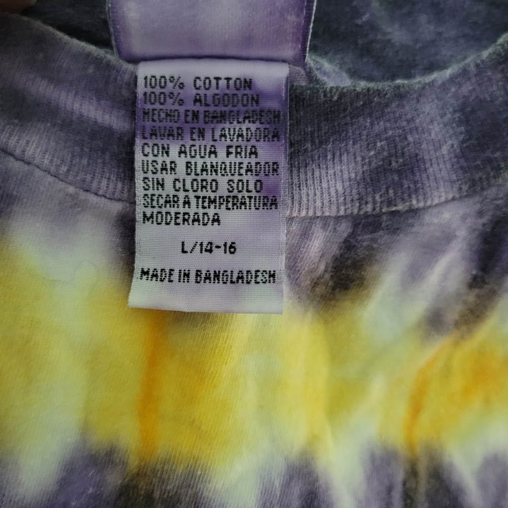 Vintage Minnesota Vikings NFL Tie-Dye Youth Large 14/16 T-shirt - Picture 4 of 5